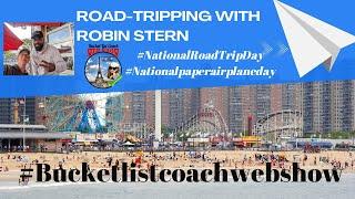 National Road Trip Day and National Paper Airplane Day with Robin Stern (Coney Island)