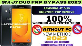 HOW TO REMOVE FRP LOCK AND GOOGLE BYPASS SAMSUNG J7 DUO (J720F) % WORKING AND TESTED NEW METHOD