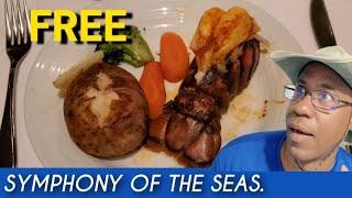 FREE FOOD at Symphony of the Seas- The included Royal Caribbean food we ate.