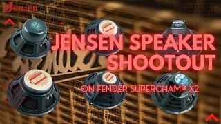 Jensen Speaker Shootout Fender SuperChamp X2 LunaStone  Overdrive 1  P12K/P12N/C12N/C12Q/C10Q/P10Q