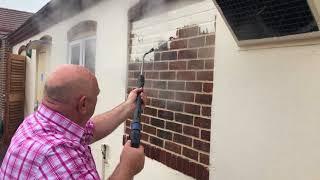 How to remove Sandtext from Brickwork easily