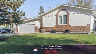 House for sale at 51 N. Lake Drive in Crestview Winnipeg