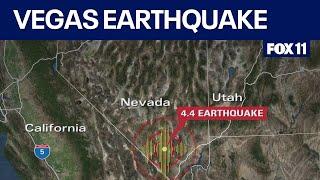 Earthquake, aftershock reported in Las Vegas