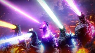 EVOLUCIÓN de GODZILLA y su ALIENTO ATÓMICO: Comparación (1954-2024)