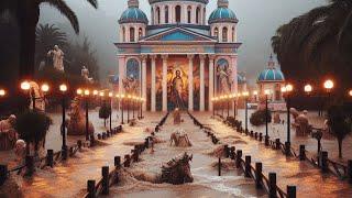 The horror of Europe! Greece is sinking. Flash flood on Kefalonia island