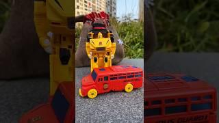 2-in-1 Transforming Robot Car - Educational Toy, Deformable Bus to Robot Fun Play