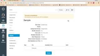 Building Quizzes in Canvas