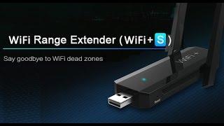 Unboxing and review of  USB WiFi 2.0 Range Extender  (wifi  + s ) -  BLACK