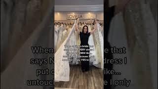 Bridal Stylist Picking Dresses for Bride