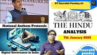 7th January 2025 | The Hindu  Editorial & News Analysis | Daily current affairs | Saurabh  pandey