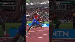 Incredible relay comeback ‍ #worldathleticschamps #athletics #usa #japan #jamaica #sprint #relays