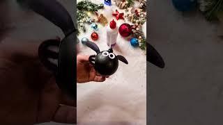 Festive Shaun the Sheep Christmas Bauble Craft  #shorts