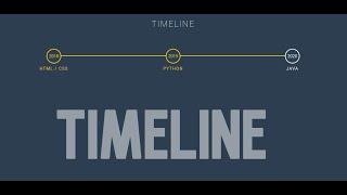 Timeline Using HTML & CSS || WEB BURNER