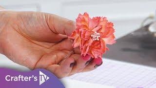 How to create a ruffled foam flower with the Petal Distress Tool