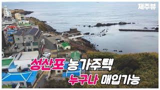 서귀포 성산읍 성산리 일출봉 아래 누구나매입가능한 농가주택