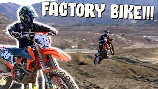 HAIDEN DEEGAN RIDING A FACTORY KTM 250 SX-F!!