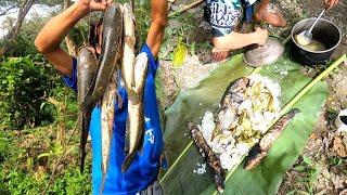 MALALAKING DALAG ANG HULI! PAKSIW AT INIHAW LUTO NG MGA TO! CATCH AND COOK