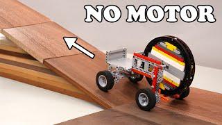 Flywheel-Powered LEGO Technic Car Without Motor - Making and Testing