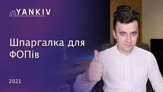 Шпаргалка ФОП 2021: на що звертати увагу підприємця