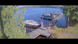 Returning to the pier after a day at the lake