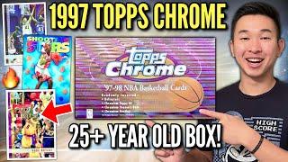 I opened a 25-year-old box of 1997-98 Topps Chrome Basketball cards (Jordan, Kobe, & Duncan)! 