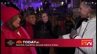 Todd interviews the hosts of NBC's Today Show at the 2023 Christmas in Rockefeller Center