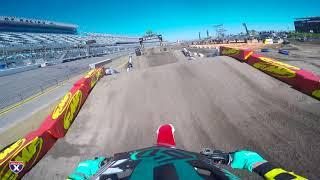 Racer X Films: Christian Craig Helmet Cam Lap at 2018 Daytona Supercross