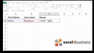 How to Combine the Content of Multiple Cells in Excel