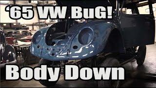 Classic VW BuGs 1965 Sea Blue Build-A-BuG Body Off Beetle Resto Project