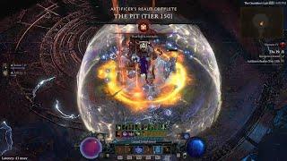 Diablo 4 Season 7 Lightning Spear Sorcerer Clear Tier 150 Pit - 10:33