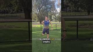 How Sub 2 min 800m runner warms up before training...