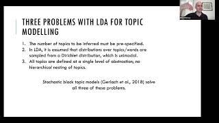 David Kinney: Measuring Topical Distinctness in Stochastic Block Topic Models