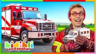 Aprendamos sobre los camiones de bomberos | Videos educativos para niños Kidibli