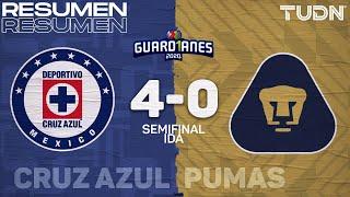 Resumen y goles | Cruz Azul 4-0 Pumas | Semifinal Ida - Guard1anes 2020 Liga Mx | TUDN