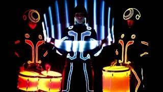 Световое барабанное шоу барабанщиков  NEON LED DRUMMERS — LIGHT DRUM SHOW iSmen