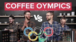 Seattle Coffee Gear Presents... COFFEE OLYMPICS! John vs Sean in a Coffee Competition! 