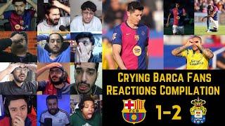 Crying BARCELONA Fans Reactions to BARCELONA 1-2 LAS PALMAS | La Liga GW 15 | 30-11-2024