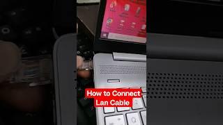 How to Connect Lan Cable To Laptop | Connect internet to Laptop@macnitesh #laptop #internet