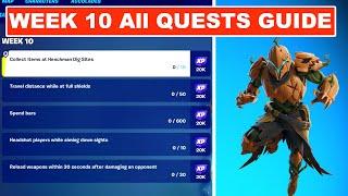 WEEK 10 All QUESTS GUIDE - Fortnite Chapter 5 Season 4