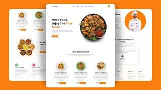 Fast Food Website Design: HTML, CSS & JS (Free Source Code)