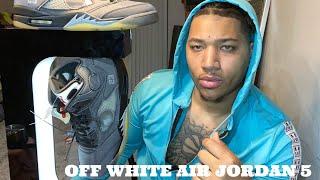 OFF WHITE AIR JORDAN 5 x ON FOOT REVIEW