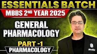 General Pharmacology (Part-1) For 2nd Year MBBS by Dr. Ankit Kumar | Essential Batch