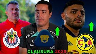  NUEVOS RUMORES DE FICHAJES PARA LA LIGA MX CLAUSURA 2025 | CHIVAS SIN DT! ALEXIS VEGA AL AMERICA?