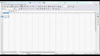 Openoffice Beginner  - Spreadsheet  - Tutorial 1