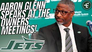 Aaron Glenn Speaks At The NFL Owners Meetings! | New York Jets Latest