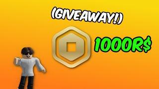 Free Robux Giveaway! (1,000 Robux)