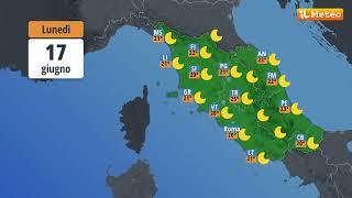 Meteo, previsioni meteo Lunedì 17 giugno 2024