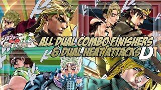 JoJo's Bizarre Adventure: Eyes of Heaven - All Dual Combo Finishers & Dual Heat Attacks [Eng Subs]