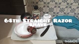 64th Straight Razor Shave|Atkinson Bros. Extra Hallow 6/8" Sheffield 1880'