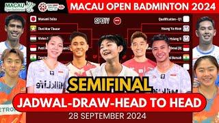 Jadwal Semifinal Macau Open 2024, Day 5